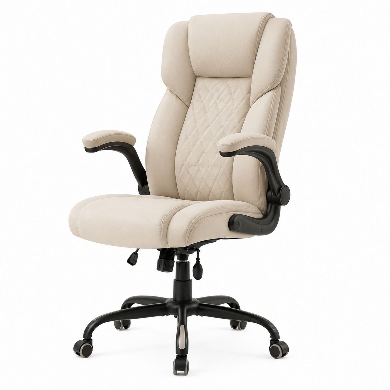 Ergonomic Office Chair with Faux Leather Upholstery and Adjustable Features