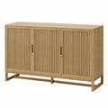 Solid Oak 3-Door Sideboard Natural