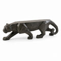 Concrete Geometric Panther Bench 150cm Black
