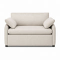 2-Seater Fabric Sofa Beige 150cm x 90cm x 85cm